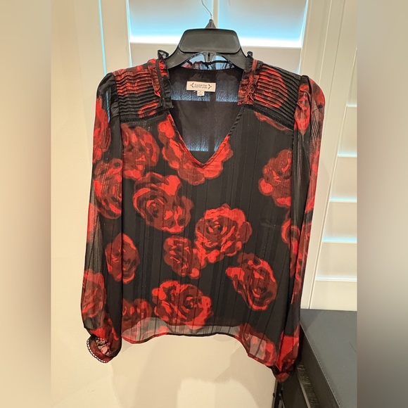 NWOT Nanette Nanette Lepore Rose Blouse Size Medium - Picture 9 of 10